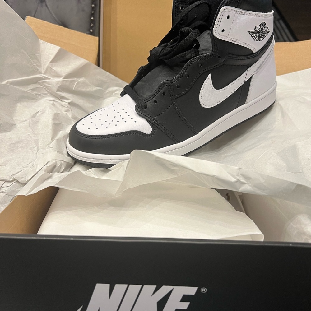 Nike Black and White High-Top Sneakers